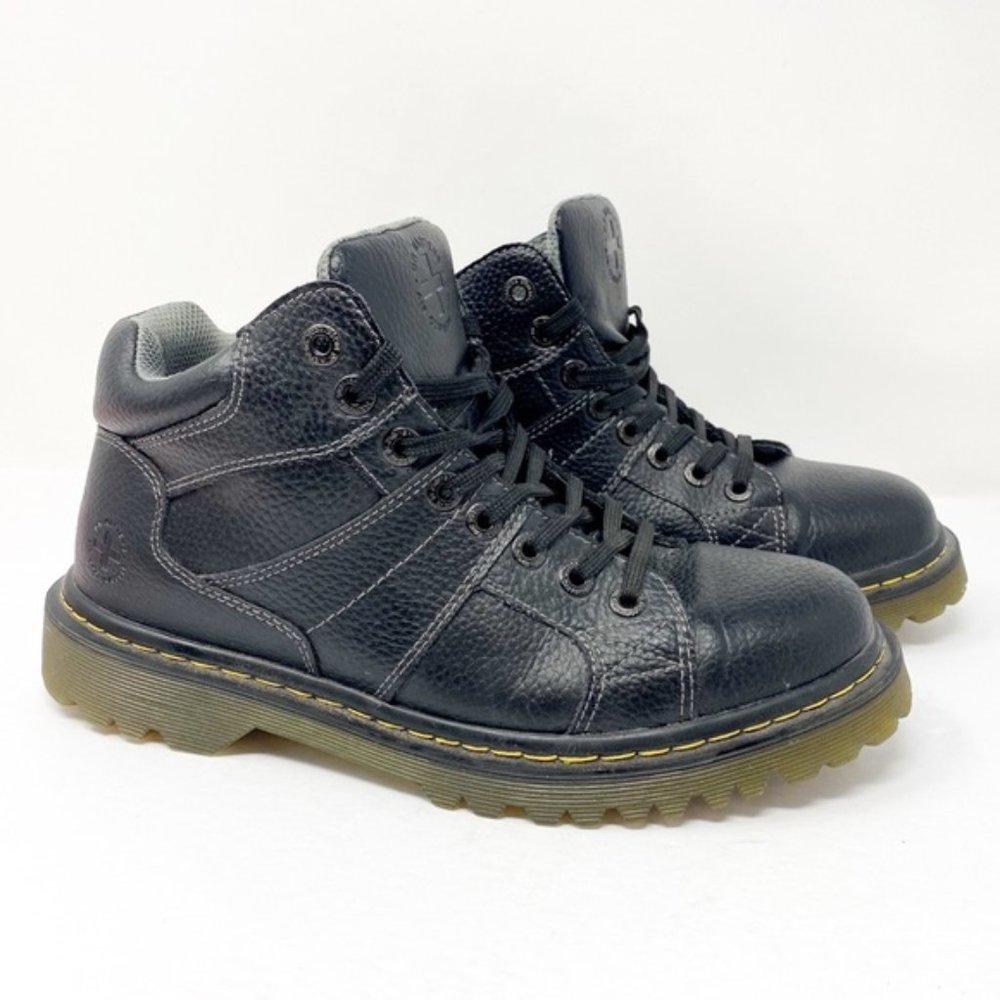 Dr Martens Harrisland Leather Boots Black Sz 9